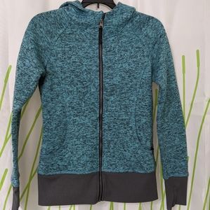 Teal zip up, super warm size small